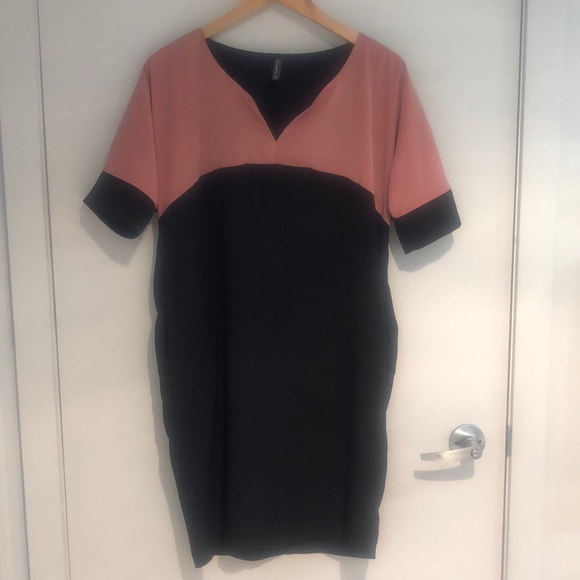 NAF NAF Paris Black and pink dress Size 36 (8 US) - Picture 2 of 9